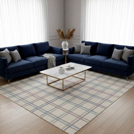 Handmade Designer Cotton and Wool Handknotted Rug for Luxury Homes